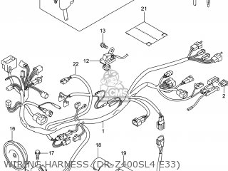 WIRING HARNESS (DR-Z400SL4 E33) - DR-Z400S 2014 (L4) USA (E03) DRZ400S DR Z400S