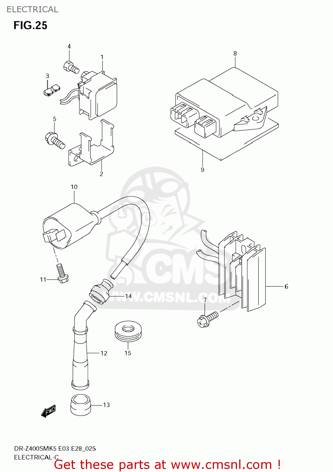 ELECTRICAL DR-Z400SM 2005 (K5) USA (E03) DRZ400SM DR Z400SM