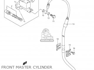 FRONT MASTER CYLINDER - DR-Z400SM 2005 (K5) USA (E03) DRZ400SM DR Z400SM