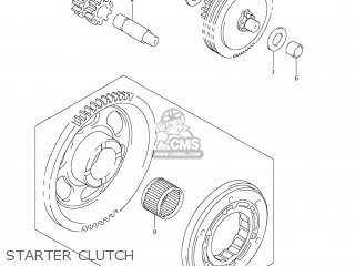 STARTER CLUTCH - DR-Z400SM 2005 (K5) USA (E03) DRZ400SM DR Z400SM