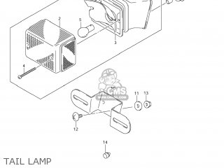 TAIL LAMP - DR-Z400SM 2005 (K5) USA (E03) DRZ400SM DR Z400SM