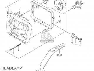 HEADLAMP - DR-Z400SM 2006 (K6) USA (E03) DRZ400SM DR Z400SM
