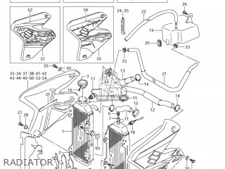 RADIATOR - DR-Z400SM 2007 (K7) USA (E03) DRZ400SM DR Z400SM