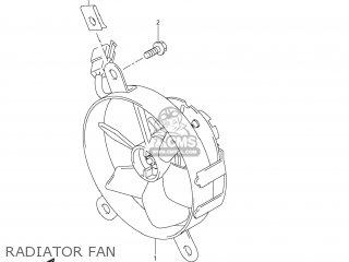 RADIATOR FAN - DR-Z400SM 2007 (K7) USA (E03) DRZ400SM DR Z400SM