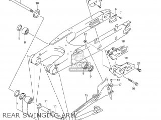 REAR SWINGING ARM - DR-Z400SM 2007 (K7) USA (E03) DRZ400SM DR Z400SM