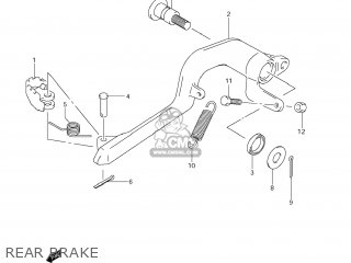 REAR BRAKE - DR-Z400SM 2008 (K8) USA (E03) DRZ400SM DR Z400SM