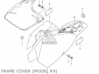 FRAME COVER (MODEL K9) - DR-Z400SM 2009 (K9) USA (E03) DRZ400SM DR Z400SM