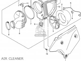 AIR CLEANER - DR-Z400SM 2014 (L4) USA (E03) DRZ400SM DR Z400SM