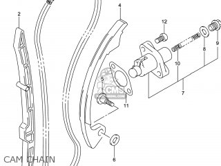 CAM CHAIN - DR-Z400SM 2014 (L4) USA (E03) DRZ400SM DR Z400SM