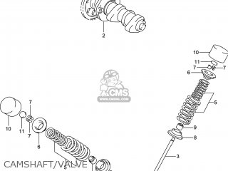 CAMSHAFT/VALVE - DR-Z400SM 2014 (L4) USA (E03) DRZ400SM DR Z400SM
