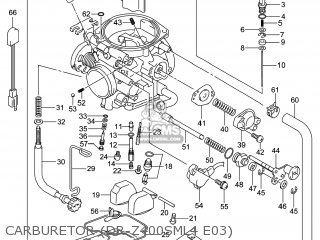 CARBURETOR (DR-Z400SML4 E03) - DR-Z400SM 2014 (L4) USA (E03) DRZ400SM DR Z400SM