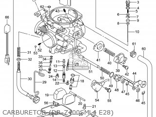 CARBURETOR (DR-Z400SML4 E28) - DR-Z400SM 2014 (L4) USA (E03) DRZ400SM DR Z400SM