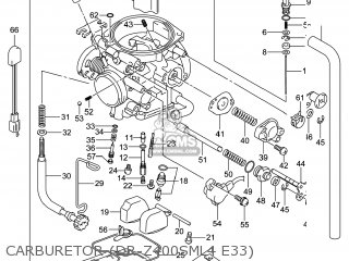 CARBURETOR (DR-Z400SML4 E33) - DR-Z400SM 2014 (L4) USA (E03) DRZ400SM DR Z400SM