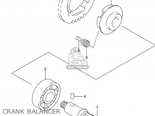 CRANK BALANCER - DR-Z400SM 2014 (L4) USA (E03) DRZ400SM DR Z400SM