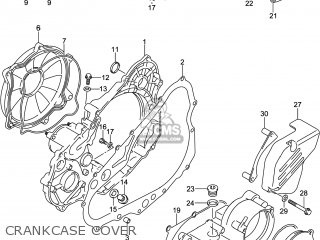 CRANKCASE COVER - DR-Z400SM 2014 (L4) USA (E03) DRZ400SM DR Z400SM