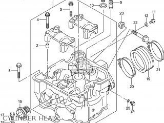 CYLINDER HEAD - DR-Z400SM 2014 (L4) USA (E03) DRZ400SM DR Z400SM
