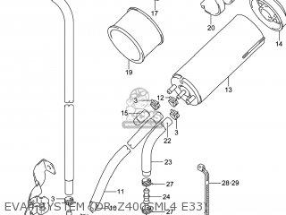 EVAP SYSTEM (DR-Z400SML4 E33) - DR-Z400SM 2014 (L4) USA (E03) DRZ400SM DR Z400SM