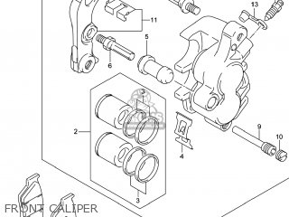 FRONT CALIPER - DR-Z400SM 2014 (L4) USA (E03) DRZ400SM DR Z400SM
