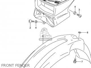 FRONT FENDER - DR-Z400SM 2014 (L4) USA (E03) DRZ400SM DR Z400SM