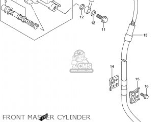 FRONT MASTER CYLINDER - DR-Z400SM 2014 (L4) USA (E03) DRZ400SM DR Z400SM