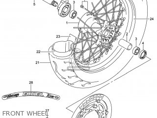 FRONT WHEEL - DR-Z400SM 2014 (L4) USA (E03) DRZ400SM DR Z400SM