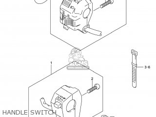 HANDLE SWITCH - DR-Z400SM 2014 (L4) USA (E03) DRZ400SM DR Z400SM