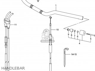 HANDLEBAR - DR-Z400SM 2014 (L4) USA (E03) DRZ400SM DR Z400SM