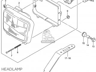 HEADLAMP - DR-Z400SM 2014 (L4) USA (E03) DRZ400SM DR Z400SM