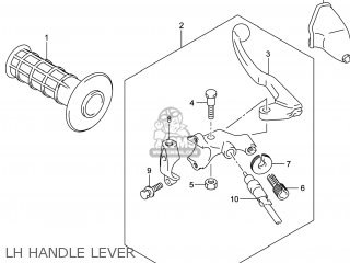 LH HANDLE LEVER - DR-Z400SM 2014 (L4) USA (E03) DRZ400SM DR Z400SM