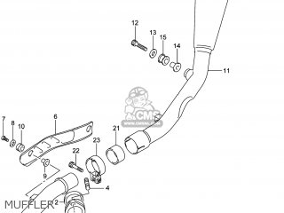 MUFFLER - DR-Z400SM 2014 (L4) USA (E03) DRZ400SM DR Z400SM