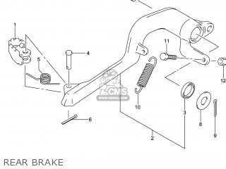 REAR BRAKE - DR-Z400SM 2014 (L4) USA (E03) DRZ400SM DR Z400SM