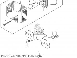 REAR COMBINATION LAMP - DR-Z400SM 2014 (L4) USA (E03) DRZ400SM DR Z400SM