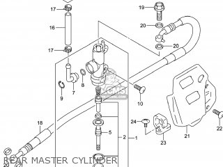 REAR MASTER CYLINDER - DR-Z400SM 2014 (L4) USA (E03) DRZ400SM DR Z400SM