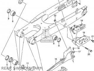 REAR SWINGINGARM - DR-Z400SM 2014 (L4) USA (E03) DRZ400SM DR Z400SM