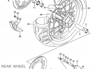 REAR WHEEL - DR-Z400SM 2014 (L4) USA (E03) DRZ400SM DR Z400SM
