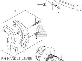 RH HANDLE LEVER - DR-Z400SM 2014 (L4) USA (E03) DRZ400SM DR Z400SM