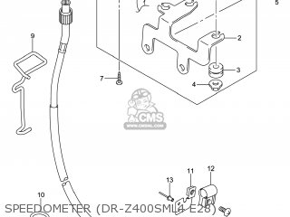 SPEEDOMETER (DR-Z400SML4 E28) - DR-Z400SM 2014 (L4) USA (E03) DRZ400SM DR Z400SM