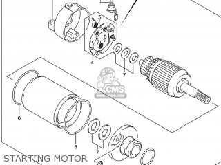 STARTING MOTOR - DR-Z400SM 2014 (L4) USA (E03) DRZ400SM DR Z400SM