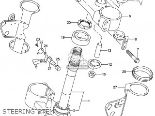 STEERING STEM - DR-Z400SM 2014 (L4) USA (E03) DRZ400SM DR Z400SM