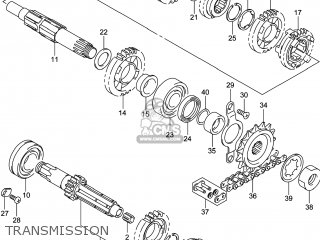 TRANSMISSION - DR-Z400SM 2014 (L4) USA (E03) DRZ400SM DR Z400SM