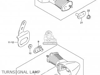 TURNSIGNAL LAMP - DR-Z400SM 2014 (L4) USA (E03) DRZ400SM DR Z400SM