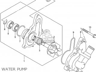 WATER PUMP - DR-Z400SM 2014 (L4) USA (E03) DRZ400SM DR Z400SM