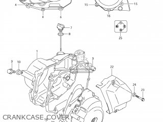 CRANKCASE COVER - DR-Z70 2008 (K8) USA (E03) DRZ70 DR Z70