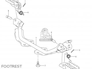 FOOTREST - DR-Z70 2008 (K8) USA (E03) DRZ70 DR Z70