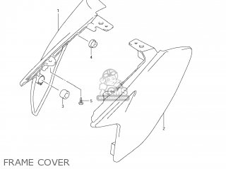 FRAME COVER - DR-Z70 2008 (K8) USA (E03) DRZ70 DR Z70