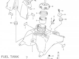 FUEL TANK - DR-Z70 2008 (K8) USA (E03) DRZ70 DR Z70