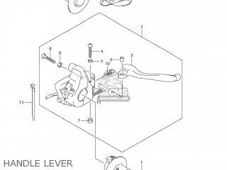 HANDLE LEVER - DR-Z70 2008 (K8) USA (E03) DRZ70 DR Z70