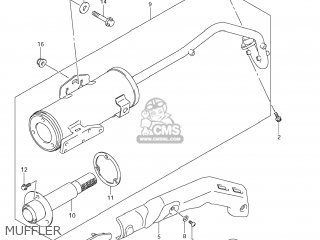 MUFFLER - DR-Z70 2008 (K8) USA (E03) DRZ70 DR Z70