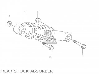 REAR SHOCK ABSORBER - DR-Z70 2008 (K8) USA (E03) DRZ70 DR Z70