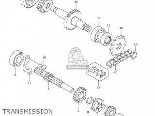 TRANSMISSION - DR-Z70 2008 (K8) USA (E03) DRZ70 DR Z70